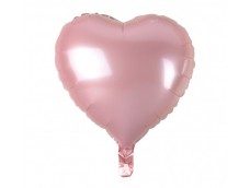Folijas balons sirds, rozā, gaiši, 46cm