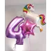 Folijas balons Vienradzis Rainbow Unicorn, varavīksnes, 60cm, Flexmetal Folijas balons Vienradzis Rainbow Unicorn, varavīksnes, 60cm, Flexmetal