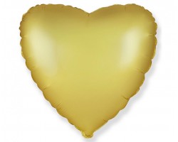 Folijas balons sirds, zelta, 46cm, Flexmetal
