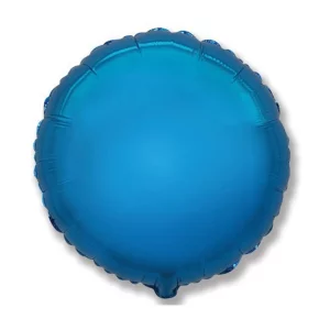 Folijas balons 46cm aplis, zils, Flexmetal Folijas balons 46cm aplis, zils, Flexmetal