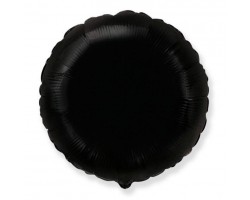 Folijas balons 46cm aplis, melns, Flexmetal
