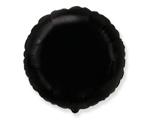 Folijas balons 46cm aplis, melns, Flexmetal