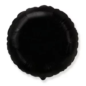 Folijas balons 46cm aplis, melns, Flexmetal