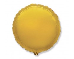 Folijas balons 46cm aplis, zelta, Flexmetal