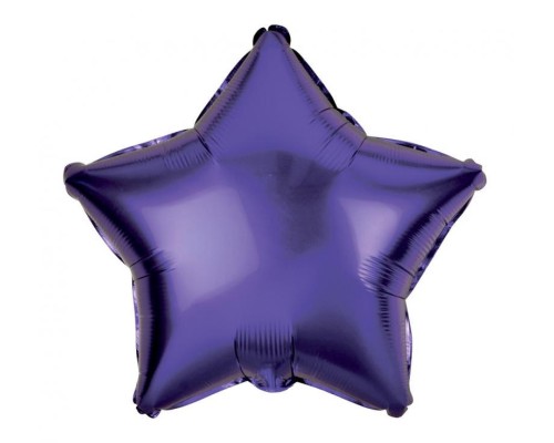 Folijas balons zvaigzne, lillā, tumši, 48cm