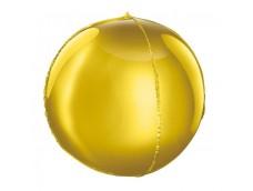 Folijas balons 40cm XL - bumba, zelta