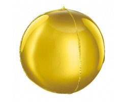 Folijas balons 40cm XL - bumba, zelta
