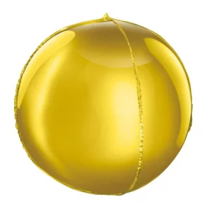 Folijas balons 40cm XL - bumba, zelta Folijas balons 40cm XL - bumba, zelta