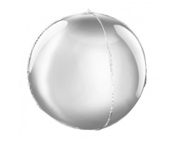 Folijas balons 40cm XL - bumba, sudraba Folijas balons 40cm XL - bumba, sudraba