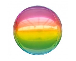Folijas balons 40cm XL - bumba, krāsaina