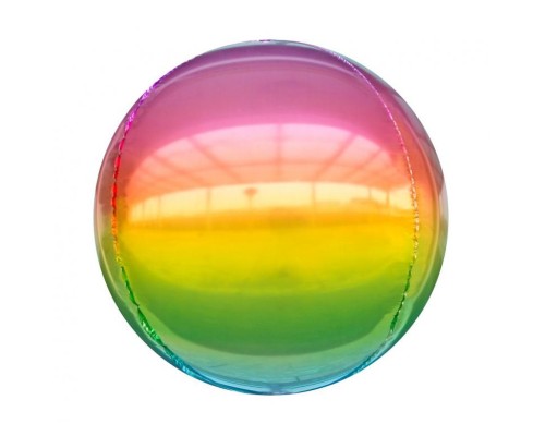 Folijas balons 40cm XL - bumba, krāsaina