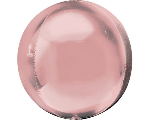 Folijas balons  bumba, ORBZ, zelta, rozā, 53cm XL/Jumbo