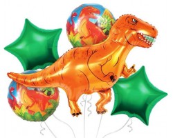 Folijas balons  Dzīvnieki - dinozaurs Tiranozaurs komplekts
