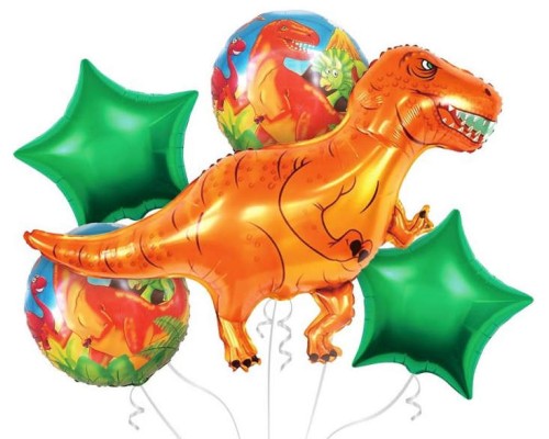 Folijas balons  Dzīvnieki - dinozaurs Tiranozaurs komplekts
