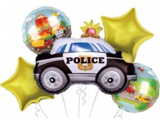 Folijas balons  Transportlīdzeklis - Auto, policijas, komplekts