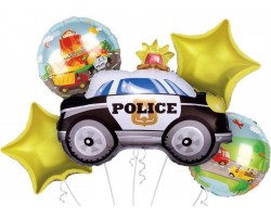 Folijas balons  Transportlīdzeklis - Auto, policijas, komplekts