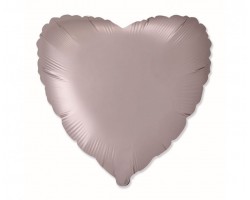Folijas balons sirds, rozā, veci, 46cm, Flexmetal