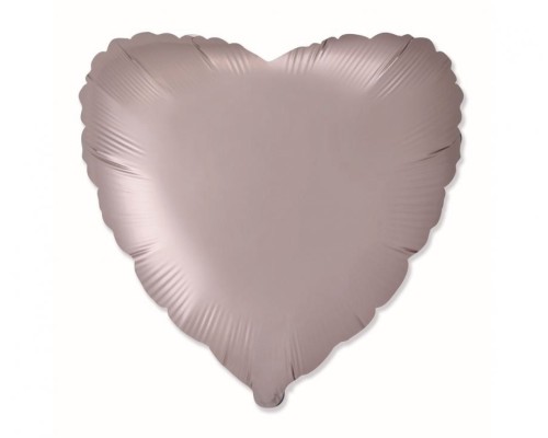 Folijas balons sirds, rozā, veci, 46cm, Flexmetal