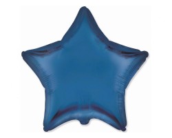 Folijas balons zvaigzne, zila, tumši, 48cm, Flexmetal Folijas balons zvaigzne, zila, tumši, 48cm, Flexmetal