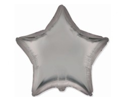 Folijas balons zvaigzne, pelēka, tērauda, 48cm, Flexmetal Folijas balons zvaigzne, pelēka, tērauda, 48cm, Flexmetal