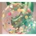 Folijas balons Konfeti - Mix konfeti, 46cm, bumba, crystal