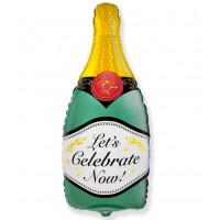 Folijas balons Ballīte - Šampanietis Let's Celebrate Now, 60cm