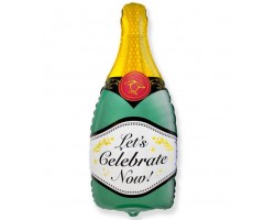 Folijas balons Ballīte - Šampanietis Let's Celebrate Now, 60cm