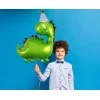 Folijas balons Dzīvnieki - Dinozauriņš ar jubilāra cepurīti, 66cmx80cm Folijas balons Dzīvnieki - Dinozauriņš ar jubilāra cepurīti, 66cmx80cm