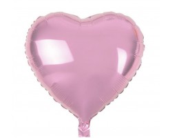 Folijas balons sirds, rozā, gaiši, 46cm