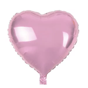 Folijas balons sirds, rozā, gaiši, 46cm