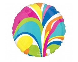 Folijas balons "Vibrant macro marble" Anagram, 46cm