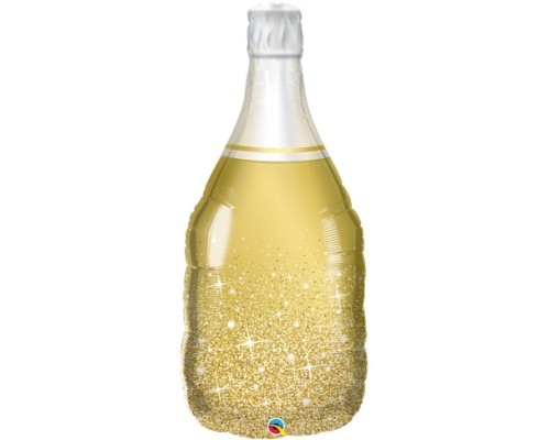 Folijas balons Ballīte - Šampanietis, Qualtex, 99cm