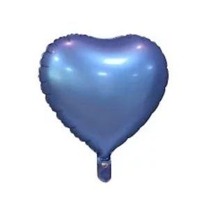 Folijas balons sirds, zila, tumši, matēta, 46cm