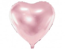 Folijas balons sirds, rozā, gaiši, 61cm