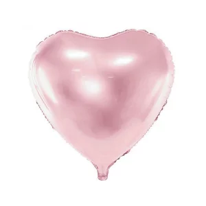 Folijas balons sirds, rozā, gaiši, 61cm