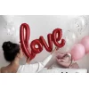 Folijas balons Mīlu - Love, sarkans, tikai gaisam