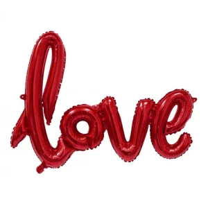 Folijas balons Mīlu - Love, sarkans, tikai gaisam