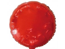 Folijas balons 81cm aplis, sarkans