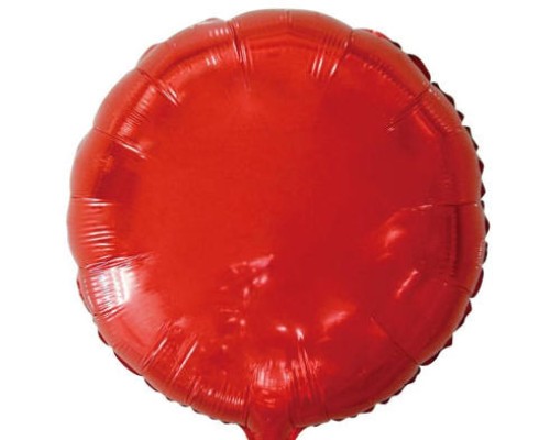 Folijas balons 81cm aplis, sarkans
