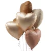 Folijas balons sirds, brūna, sarkanīgi, 46cm, Flexmetal Folijas balons sirds, brūna, sarkanīgi, 46cm, Flexmetal