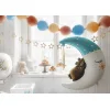 Folijas balons Debesis - Teddy bear on the moon, zils, 60cm