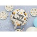 Folijas balons Happy Birthday - 45cm, aplis Folijas balons Happy Birthday - 45cm, aplis