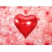 Folijas balons sirds, sarkana, 61cm