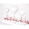 Folijas balons sirds, balta, 61cm