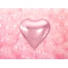 Folijas balons sirds, rozā, gaiši, 61cm Folijas balons sirds, rozā, gaiši, 61cm