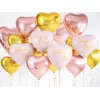 Folijas balons sirds, zelta, 45cm Folijas balons sirds, zelta, 45cm