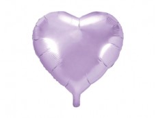 Folijas balons sirds, lillā, ceriņu, 45cm