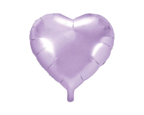 Folijas balons sirds, lillā, ceriņu, 45cm