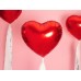 Folijas balons sirds, sarkana, 61cm