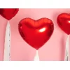 Folijas balons sirds, sarkana, 61cm